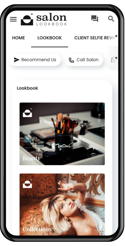 Salon e-commerce mobile app.